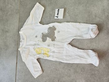 Grenouillère légère bébé garçon 1 mois