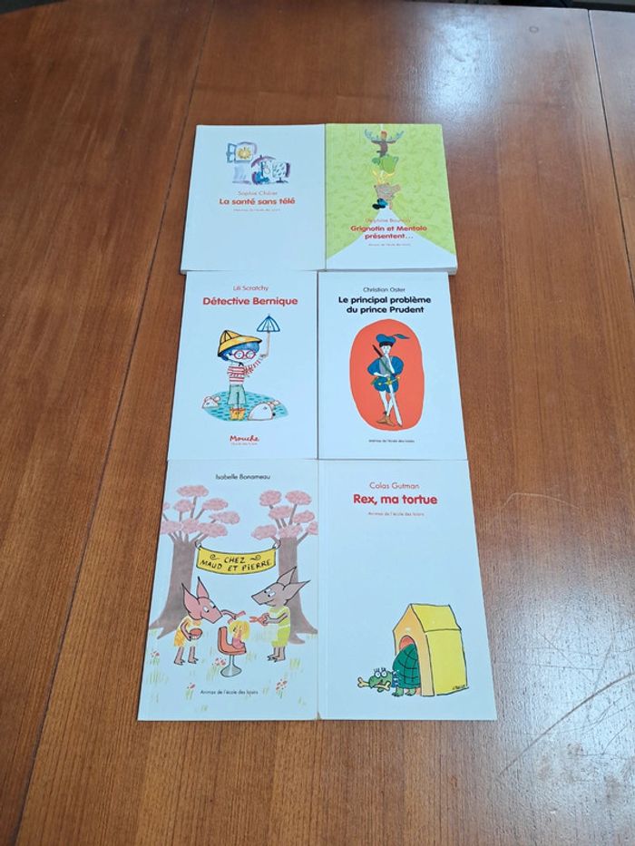 Lot de 6 livres école des loisirs