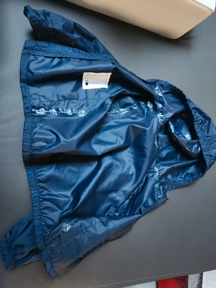 Coupe vent kway impermeable pluie garçon marine in extenso 3 ans - photo numéro 2