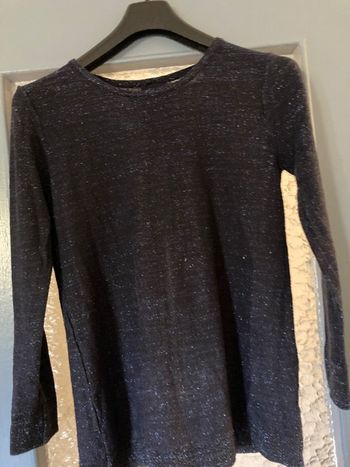 Pull pailleté bleu taille 38