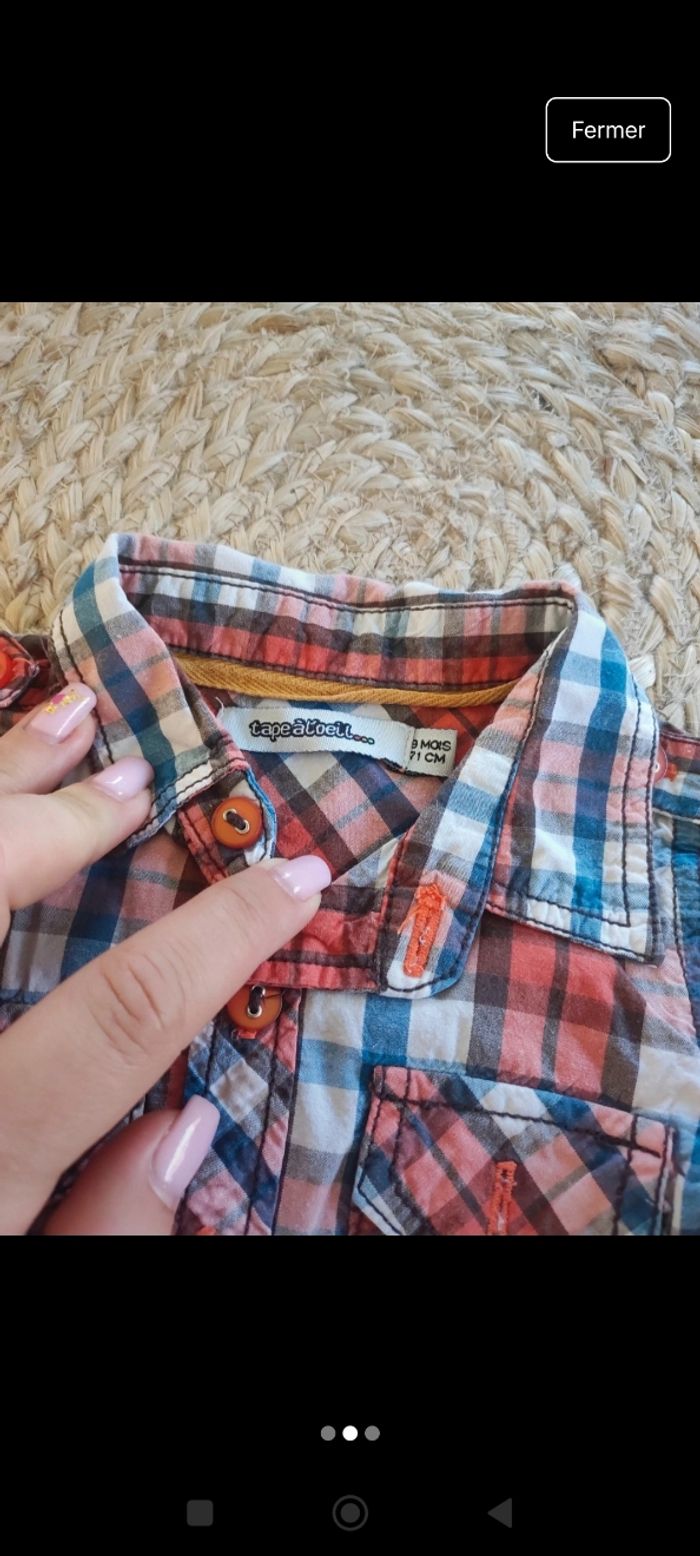 Chemise garçon 9 mois - photo numéro 2