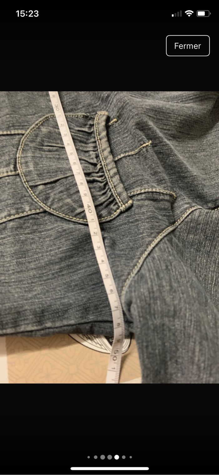 Veste en jean taille 40/42 - photo numéro 4