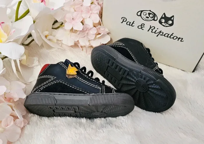 Bottines Chaussures Cuir Zip Pat et Ripaton T21 - photo numéro 2