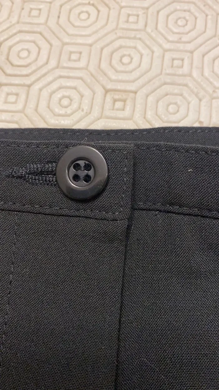 Pantalon noir droit large Faber - photo numéro 3