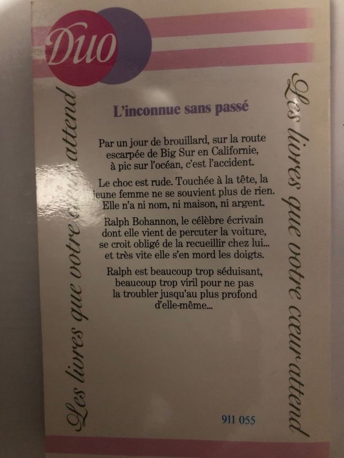 Livre l’inconnue sans passé Brenda Trent - photo numéro 2