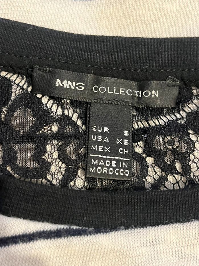 Blouse en lin et dentelle mango S - photo numéro 5