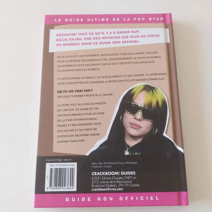 Livre - Billie Eilish - Le Guide ultime de la pop star - photo numéro 2