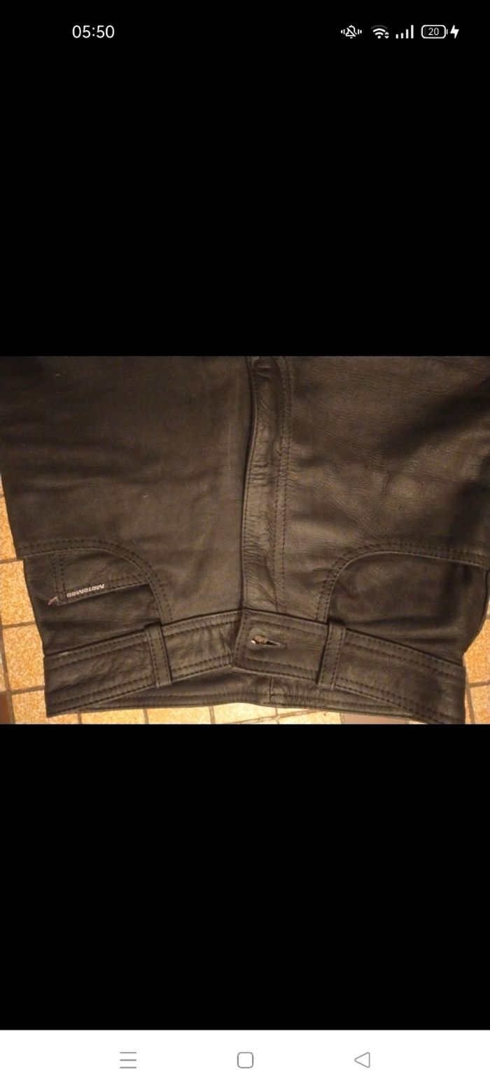 Pantalon cuir moto