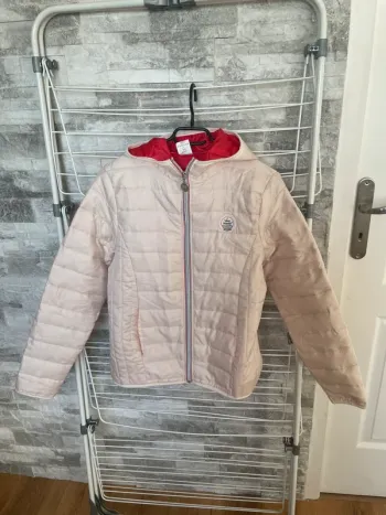 Manteau/doudoune mi saison rose poudré