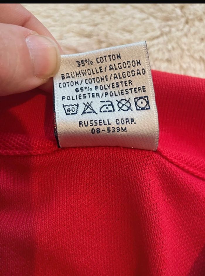 Polo manches  courtes rouge  taille L jerzees - photo numéro 4