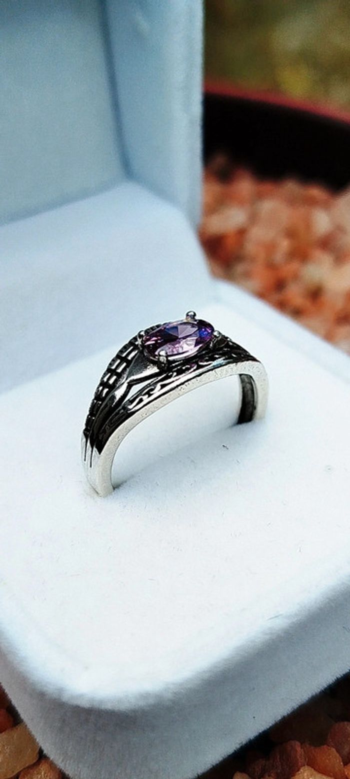 Œil d’Améthyste💫Bague Protectrice en Argent Énergisé - photo numéro 8