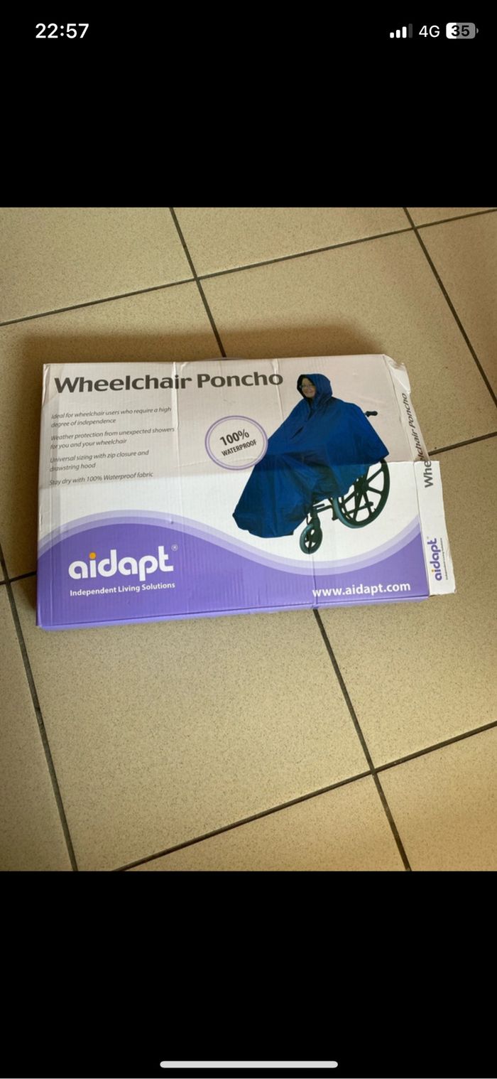 Poncho  pour fauteuil roulant - photo numéro 2