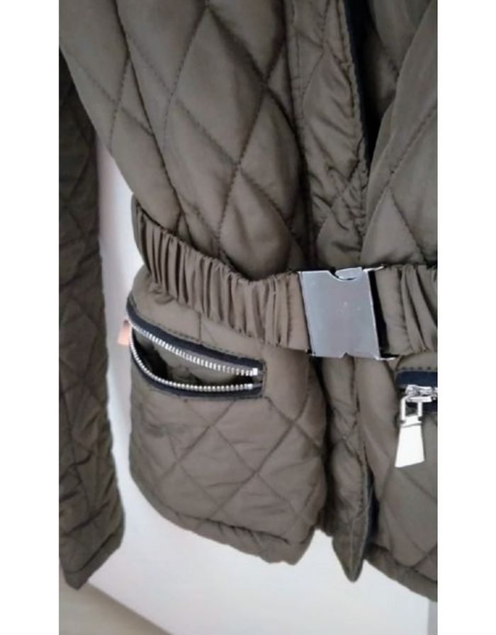 Doudoune/veste matelassée femme 36 vert kaki marque VOYELLES - photo numéro 6