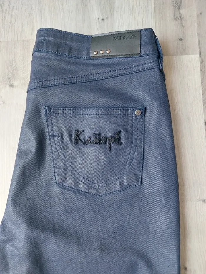 Jean's enduit "Kanopé" coton - photo numéro 2