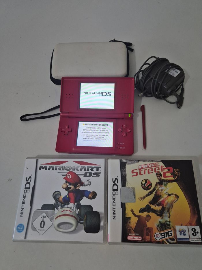 Console Nintendo ds lite rouge et jeux - photo numéro 2