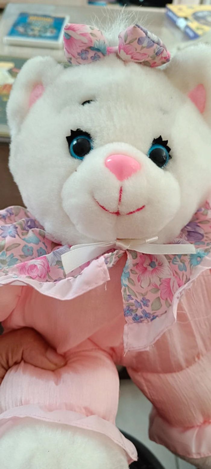 Vintage 90' Superbe peluche Ours rose - photo numéro 2