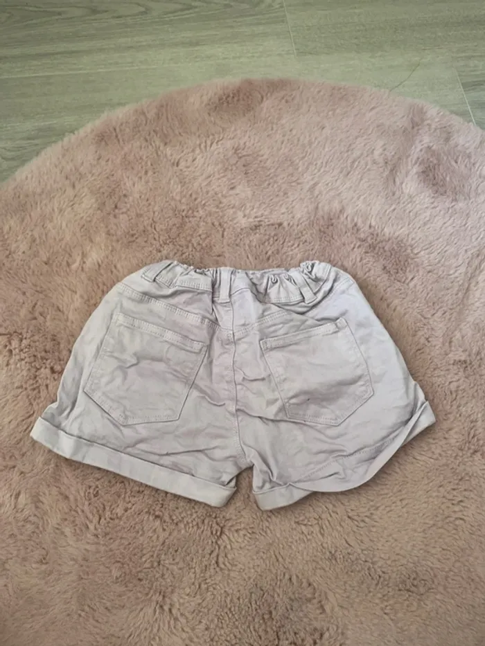 Short en jean court violet - photo numéro 4