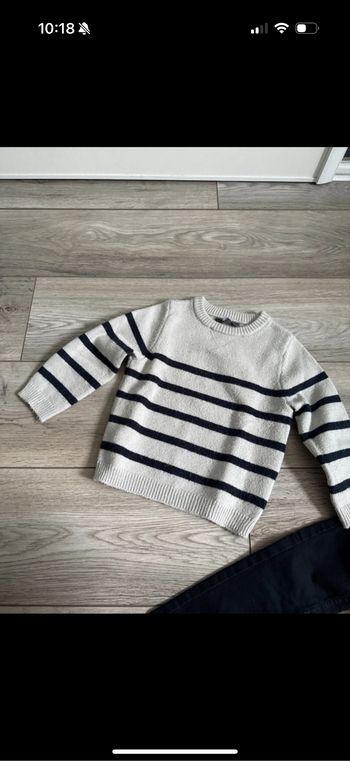 Pull gris primark 3/4ans
