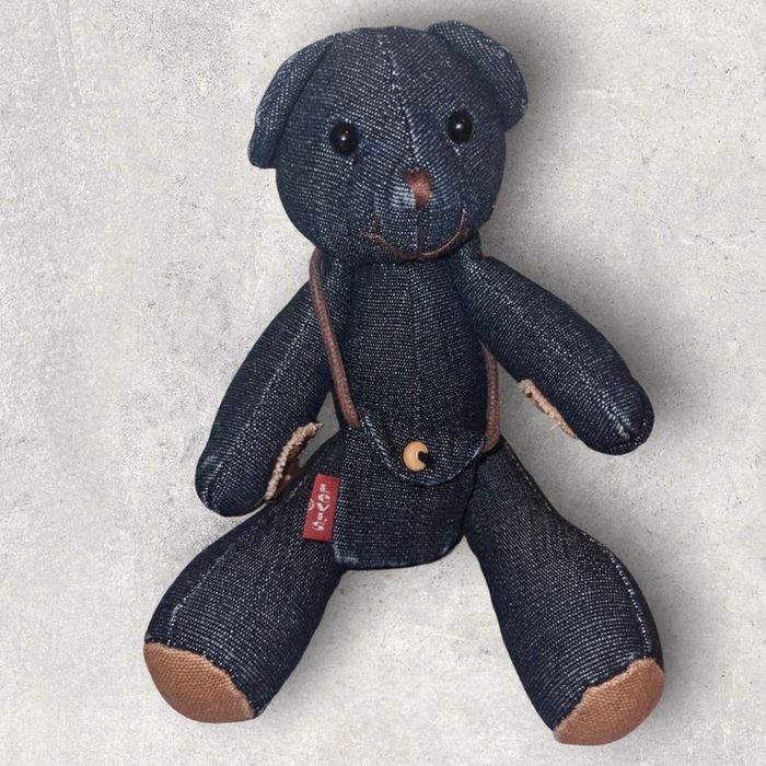 Peluche ours en tissu jeans Levi's