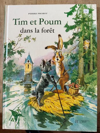 Grand livre album vintage Tim et Poum dans la forêt Pierre Probst auteur Caroline