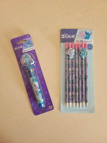 Lot crayons et stylos Stitch Neuf