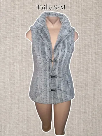 Magnifique veste sans manches - toutes douce - Taille S/M - Fred Sabatier