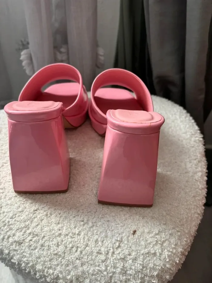 Sabot femme rose pastel taille 38 - photo numéro 5