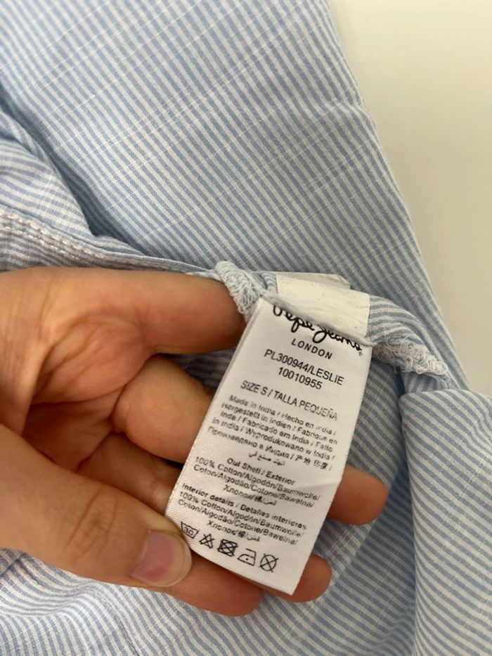 Chemise bleu à rayures Pepe Jeans - photo numéro 13