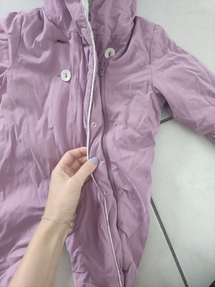 Combinaison fille obaïbi 6 mois violette - photo numéro 4