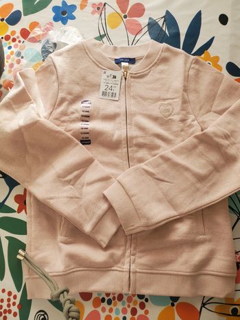 Sweat zippée fille 10ans