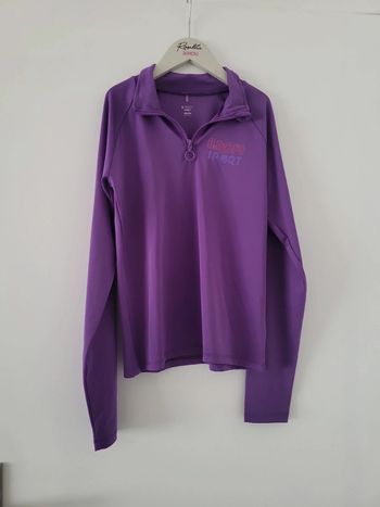 Haut sport ml violet b.nosy 13/14 ans tbe