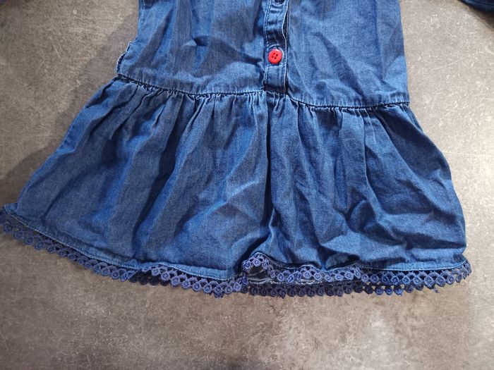 Robe effet jean fleurie 12 mois - photo numéro 2