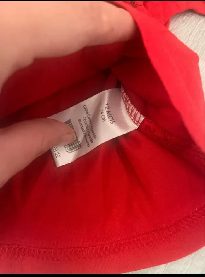 Pull col roulé rouge Mickey 12 mois bb garçon - photo numéro 3