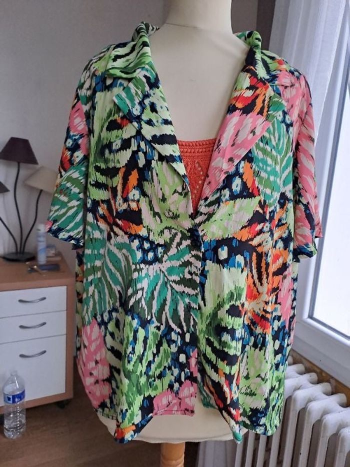 chemise manches courtes multicolore xl kiabi