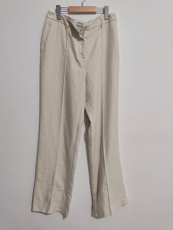Pantalon droit beige écru La Redoute Étienne Deroeux