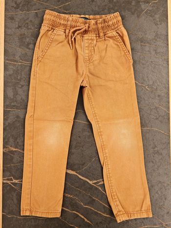 Pantalon en toile moutarde In Extenso 4 ans