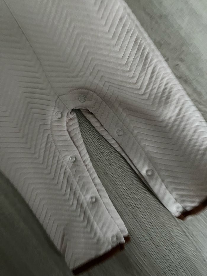 Ensemble salopette bébé garçon 12 mois sucre d’orge - photo numéro 3