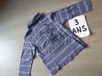 Maillot t-shirt sous pull 3ans garçon