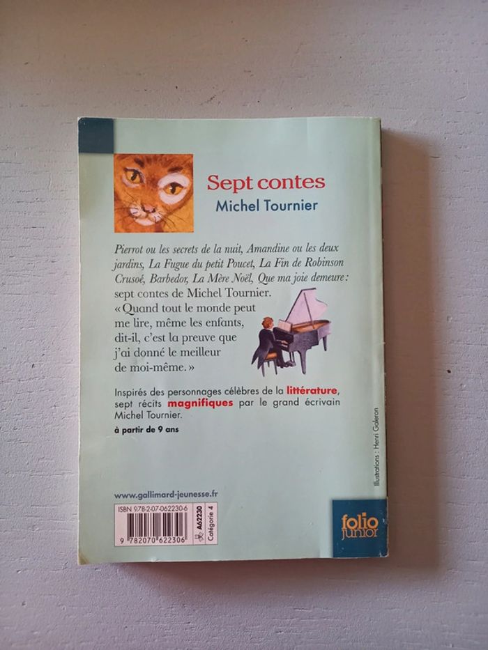 Sept contes. Michel Tournier - photo numéro 2