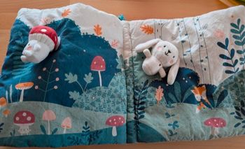 Livre tissu forêt enchantée