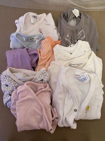 Lot de 10 bodys