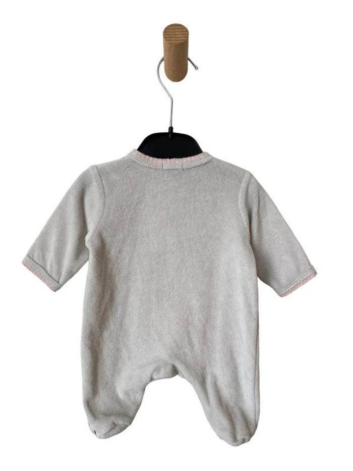 Pyjama en velours beige “My rabbit” - Kiabi naissance - photo numéro 3