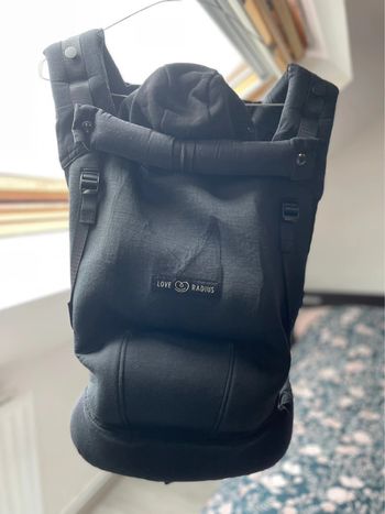 Porte bébé Love Radius - Hoodiecarrier 1 - Noir