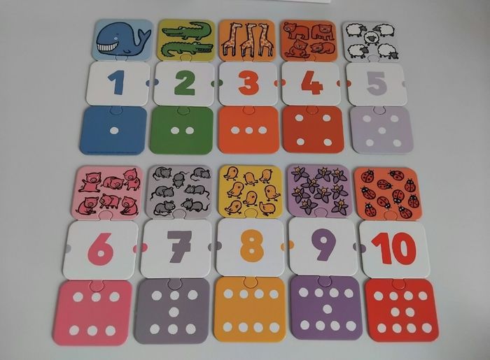LES CHIFFRES Jeu Domino Puzzle Nathan Educatif 🧮 - photo numéro 2