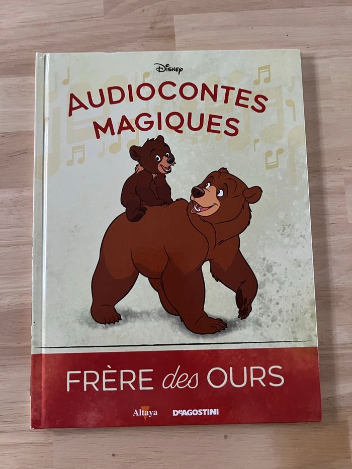Livre Disney Audiocontes Magiques n°44 – Frère des Ours – Bon État (Sans Figurines)