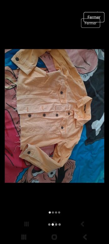 Veste jean (abricot)