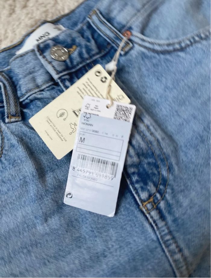 Jupe en jeans MNG taille m - photo numéro 8