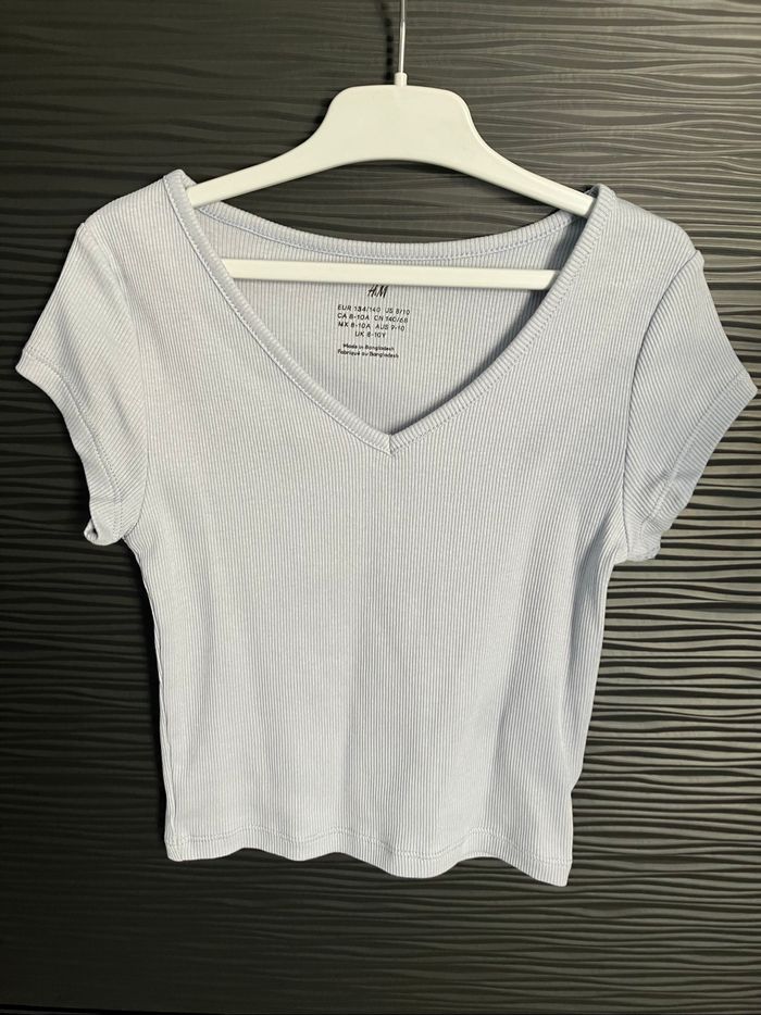 T shirt bleu H&M 8-10 ans