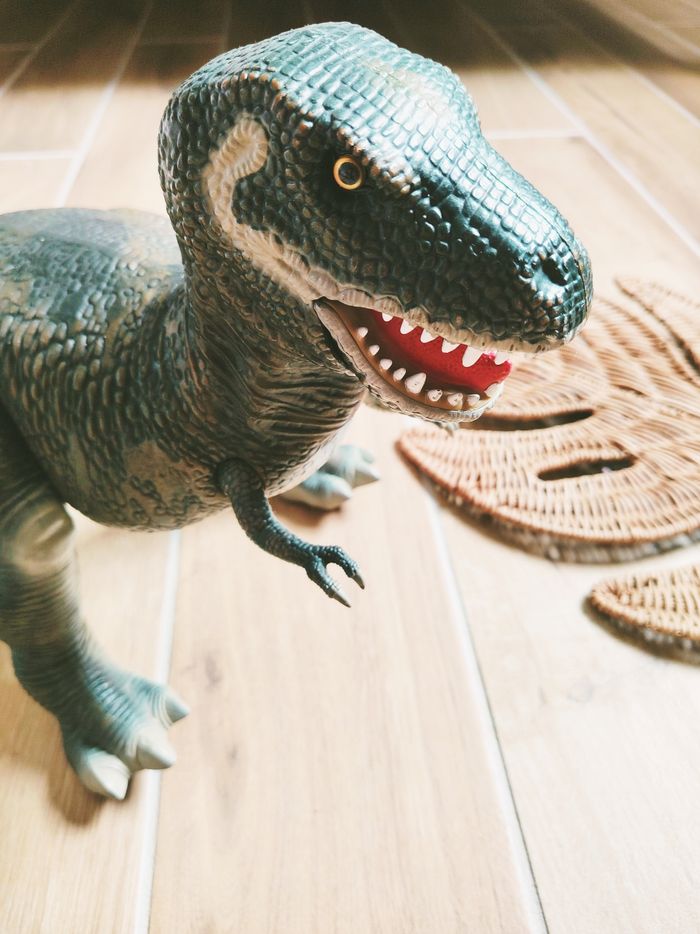 🦖 Tyrannosaure rex/ T-rex dinosaure dino riders année 1988 Tyco toys vintage - photo numéro 2