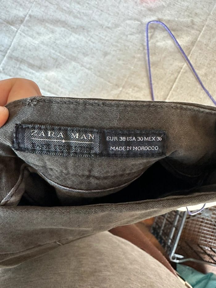 Pantalon Zara man kaki foncé - photo numéro 6